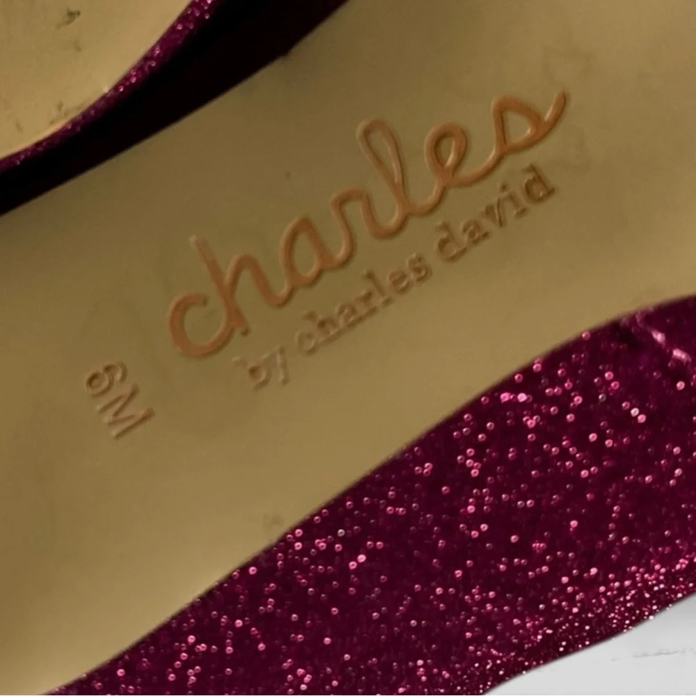 🌻Charles by Charles David Amstel Bootie in Fuchsia Glitter Women's Size 6